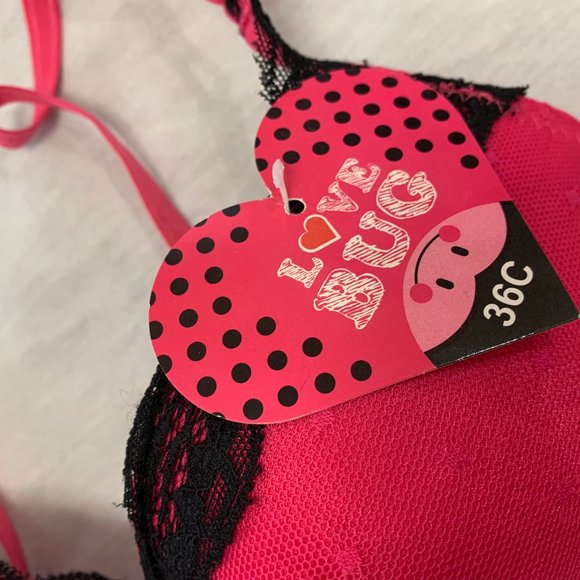 🌼 LOVE BUG WOMENS UNDERWIRE BRA SIZE 36C 🌼 - Picture 2 of 3